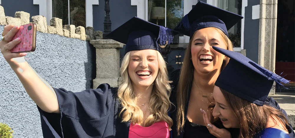 Happy Students at Sallynoggin College of Further Education Graduation